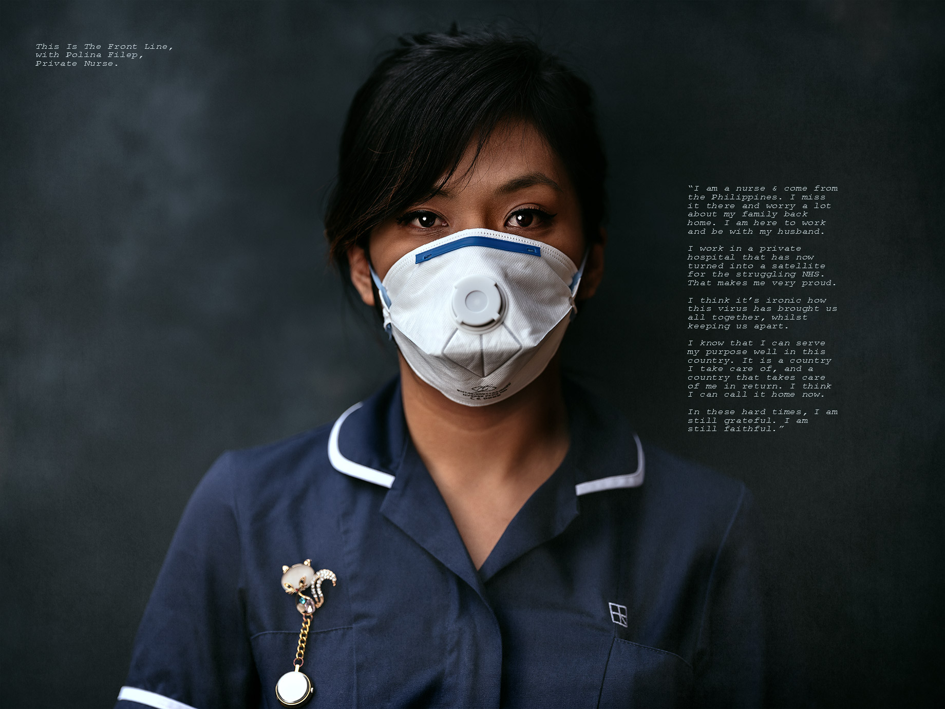 Goodboywolf Photographer, nurse wearing mask for corona virus">
